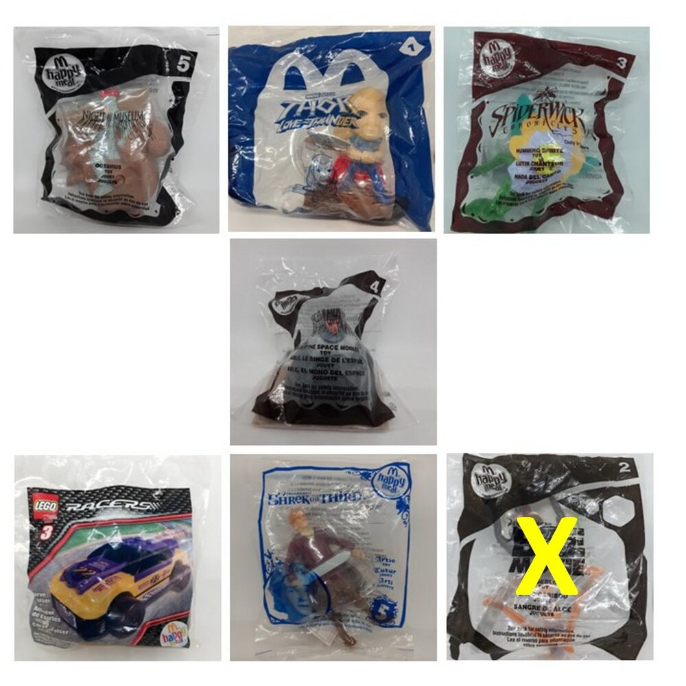 Figures Mcdonald's Lot of 6. Happy Meal Figures. Collectibles Brand New